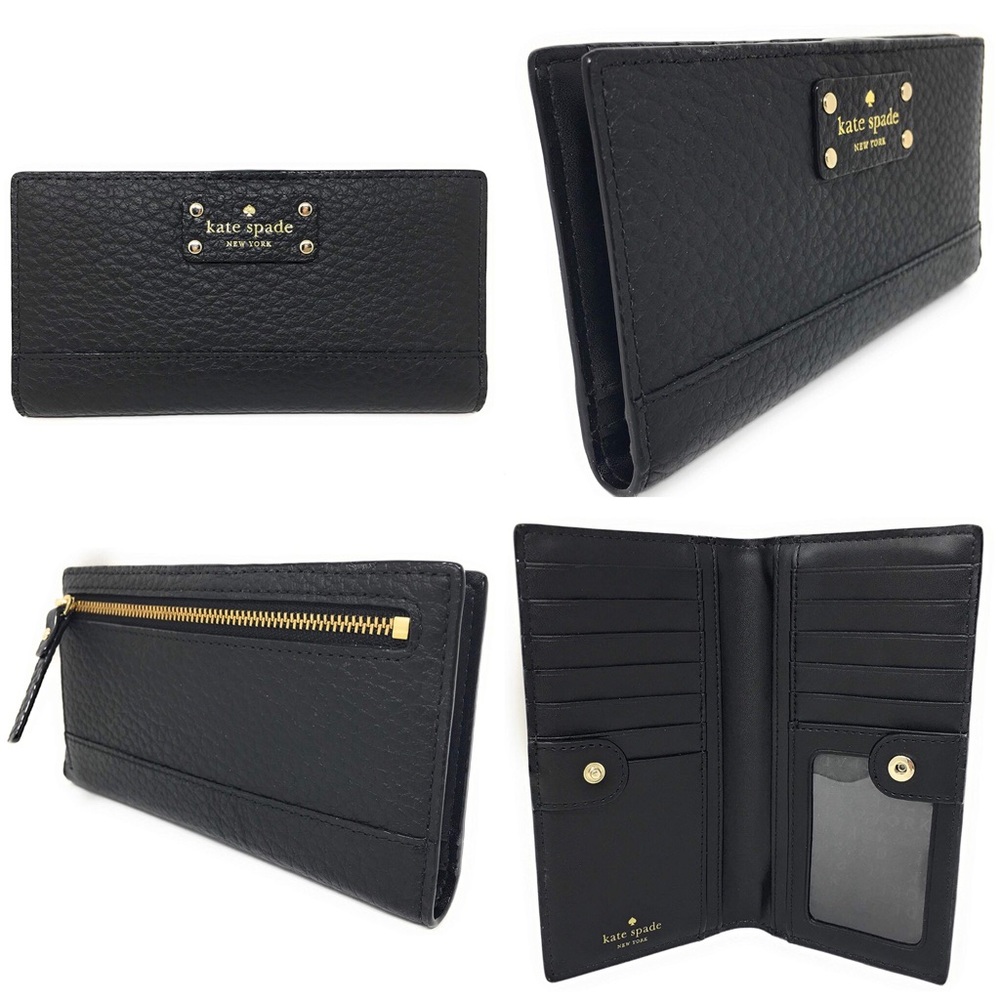 NWT KATE SPADE BAY STREET STACY WALLET BLACK